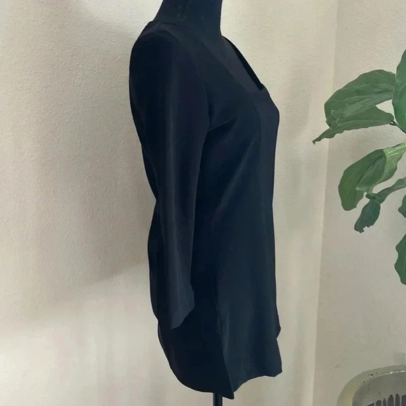 Boston Proper Women’s Split Hem Square Neck Tunic Medium - Picture 8 of 13